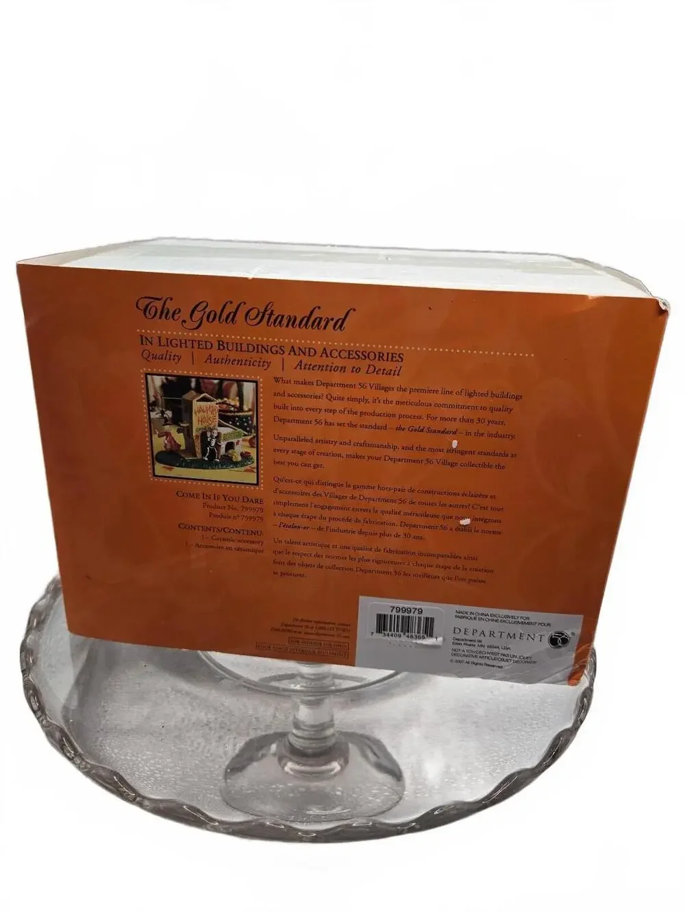 As Is Dept 56 - Come In If You Dare 799979 Snow Village Accessory Hallmark